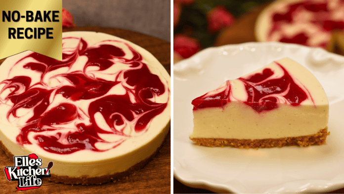 no bake rasberry cake elles kitchen life