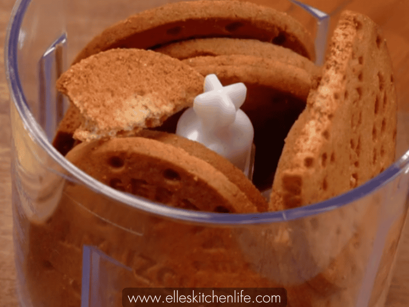 Step 1b: Crush crackers in a food processor