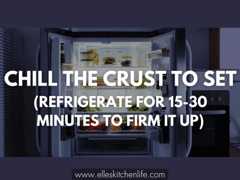 Step 1f: Crust chilling in the fridge
