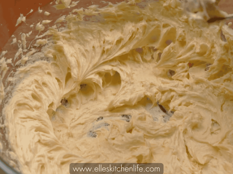 Step 3b: Beating cream cheese until smooth